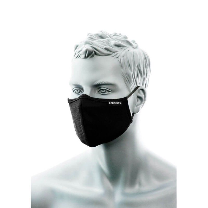 Dwuwarstwowa maska anty mikrobowa z taśmą nosową (Pk25)