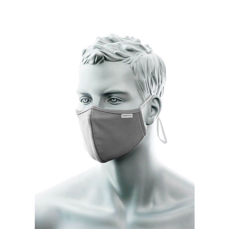 Trójwarstwowa przeciw mikrobowa maska ​​na twarz z opaską na nos (25 szt.) CV35