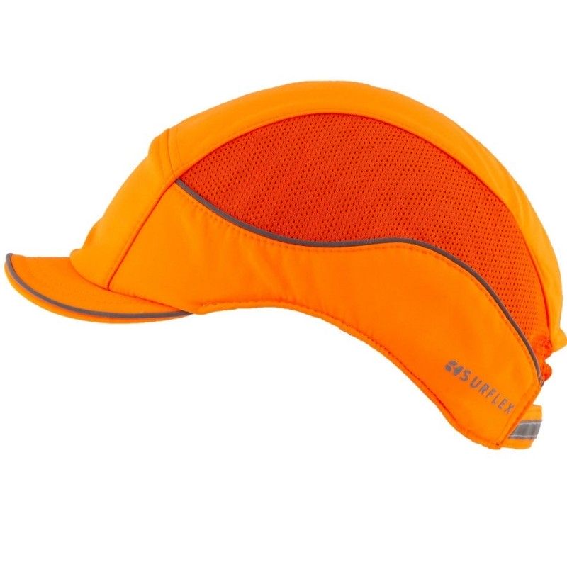 Hełm lekki hardcap hi-vis Air+ wentylowany 3 cm pomarańczowy kask lekki czapka antyskalpowa